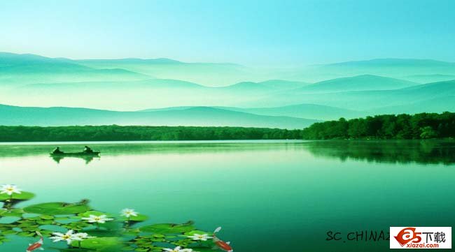 山水风光模板(PSD)
